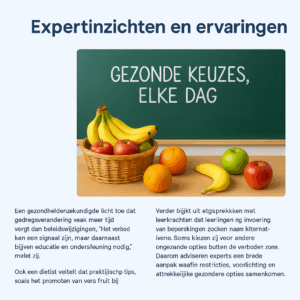Expertinzichten frituurverbod